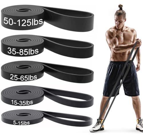 Pull Up Bands, Resistance Bands, Pull Up Assistance Bands Set for Men & Women, Exercise Workout Bands for Working Out, Body Stretching, Physical Therapy, Muscle Training