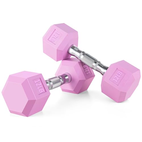 Portzon Weights Dumbbells Pink Colors Compatible