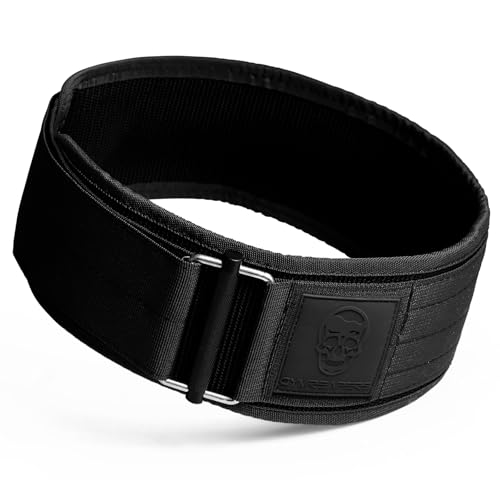Gymreapers Quick Locking Weight Lifting Belt for Men Gym Belt for Powerlifting Deadlift Belt with 4 Inch Neoprene Metal Buckle Back Support Weightlifting Belt Women