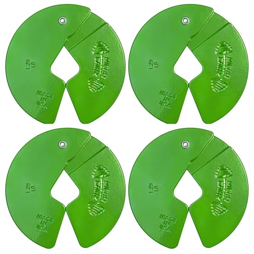 Micro Gainz Dumbbell Fractional 1.25lb Weight Plate, Ideal for Micro Loading, (Choose Color) 4 Piece Fractional Weight Plates, Designed for Dumbbell Training, Made In USA