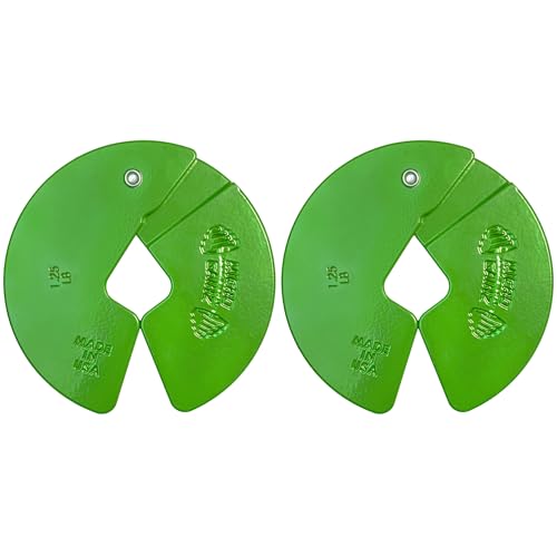 Micro Gainz Dumbbell Fractional 1.25lb Weight Plate, Ideal for Micro Loading, (Choose Color) 2 Piece Fractional Weight Plates, Designed for Dumbbell Training, Made In USA