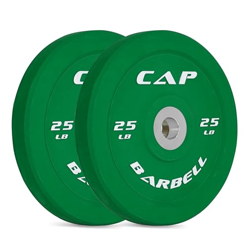 CAP Barbell Rubber Olympic Bumper Plate (Green)