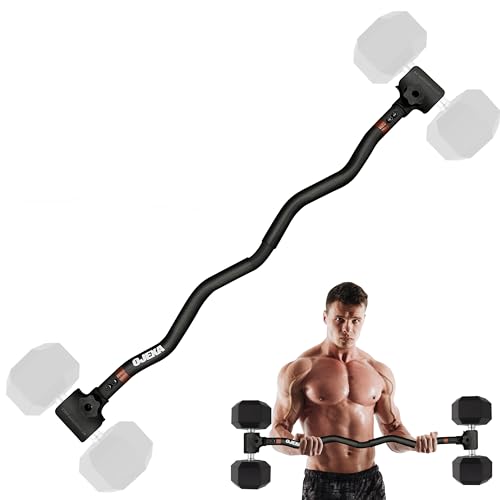 Dumbbell Converter to Barbell Set - Adjustable weights & Up to 200 lb Capacity Weight Barbell - Steel Clamp - Barbell Dumbbells Converter for Home Gym - Weight Lifting for full Body Workouts