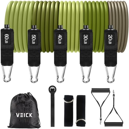 VEICK Resistance Bands (5-band, 200 lb)