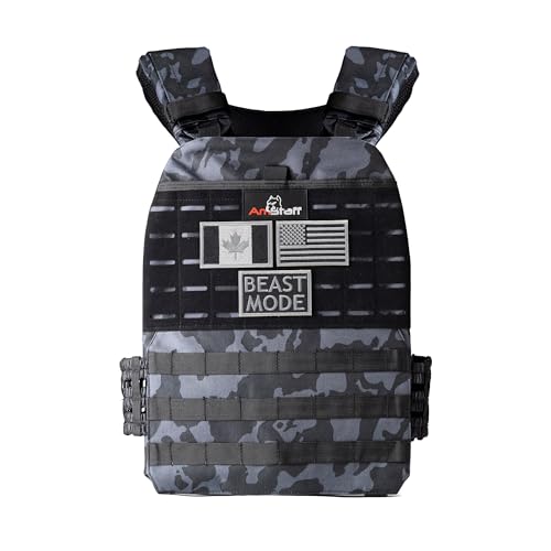 Amstaff Tactical Weighted Vest - Adjustable Weight Vests - Versatile Wearable Vest for Fitness Workouts, Strength and Endurance Training, Running