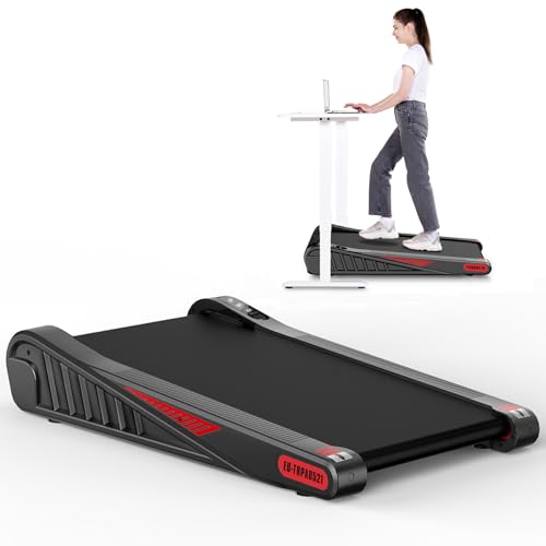 Foldable Walking Pad with Handle Bar, Folding Treadmill Portable Under Desk for Home Office 4 in 1, Safety Lock, Remote Control, 300 LB Capacity