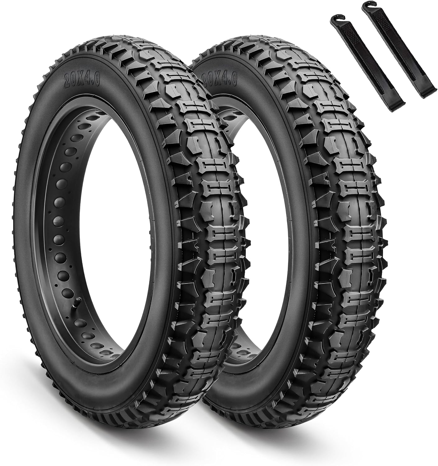 Hycline Ebike Replacement Fat Tire 20x4.0 Inch Folding Electric Puncture Resistant Fat Tires (Alternate SKU)