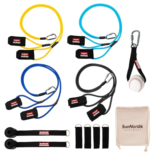 Resistance Bands for Pitchers, Baseball & Softball Training Equipment for Improving Arm Strength & Pitching Training, Baseball Pitching Bands for All Skill Levels