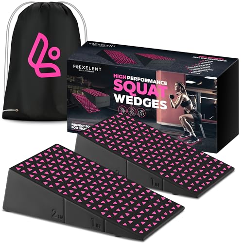 Flexelent Squat Wedge Block Pair (Pink Power)