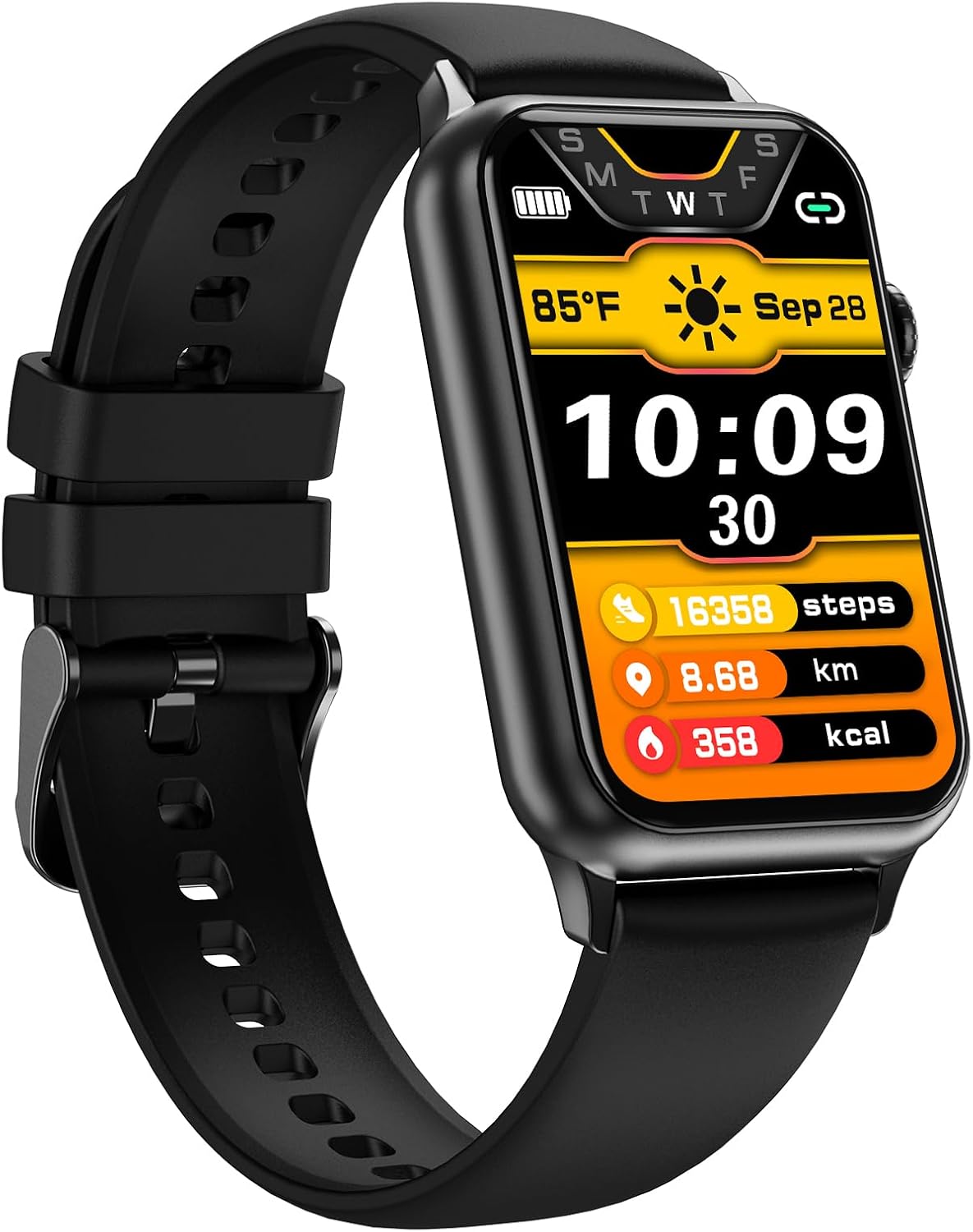 Smart Watch Fitness Tracker with 24/7 Heart Rate Blood Pressure Blood Oxygen Sleep Monitor Activity Tracker 128 Exercise Modes Step Calorie Counter Pedometer IP68 Waterproof for Android iOS Women Men