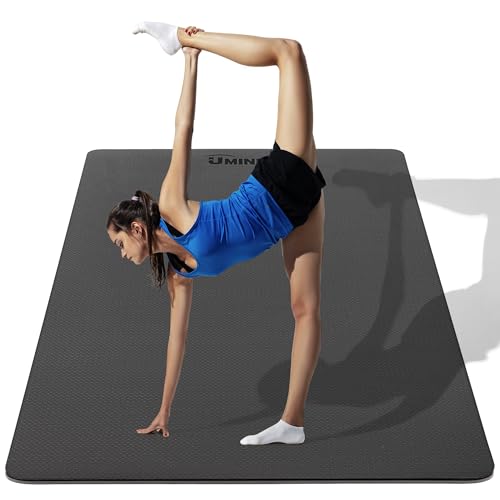 UMINEUX Large Yoga Mat 72" x 48" Extra Thick TPE Fitness Mat for Home Gym - Non-Slip, Eco Friendly