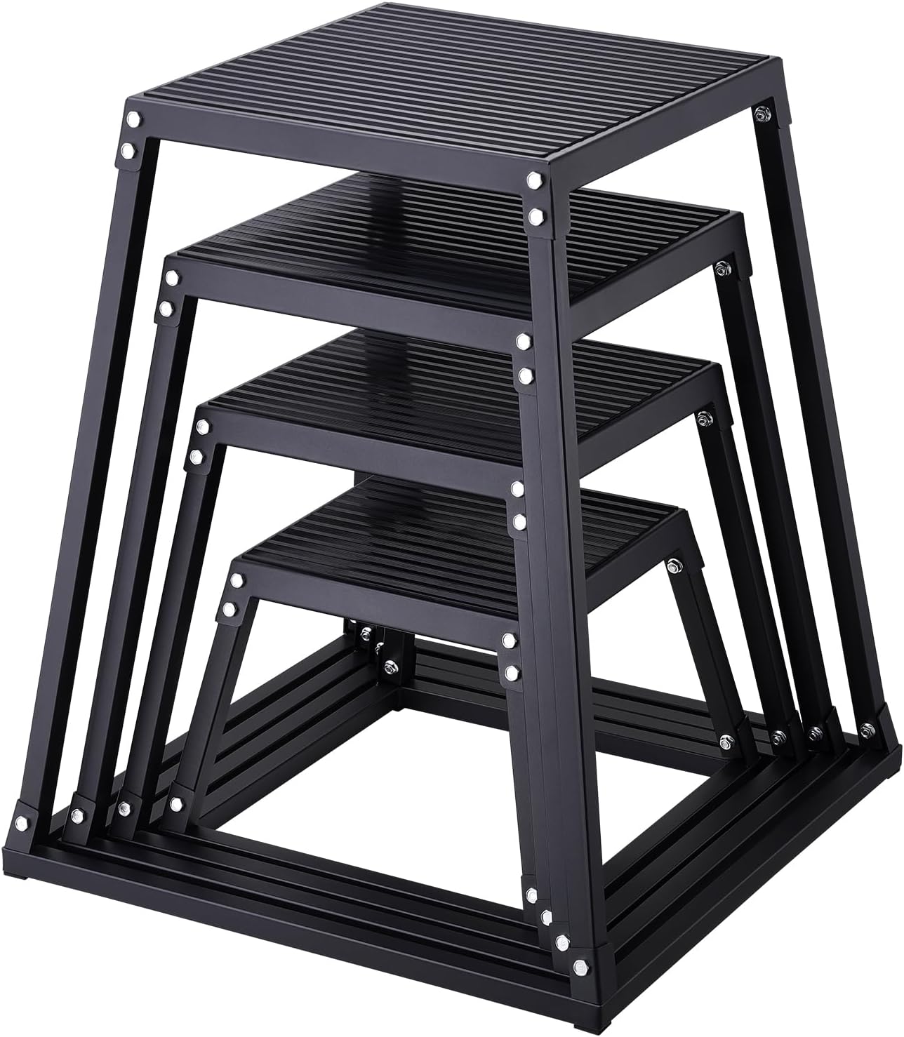 VEVOR 4-Piece Steel Plyo Set