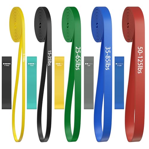 Pull Up Bands, Resistance Bands, Pull Up Assistance Bands Set for Men & Women, Exercise Workout Bands for Working Out, Body Stretching, Physical Therapy, Muscle Training