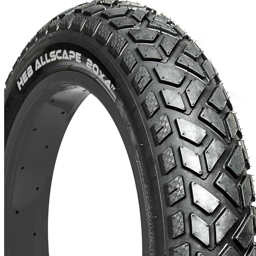 Allscape 20x4.0 Fat Tire E-Bike Tires  Heavy Duty 20 Inch Bike Tires for Electric Bikes & Mountain Bikes, All-Terrain Grip, Puncture Resistance, Trail Ready  1 Pack  USA Customer Support