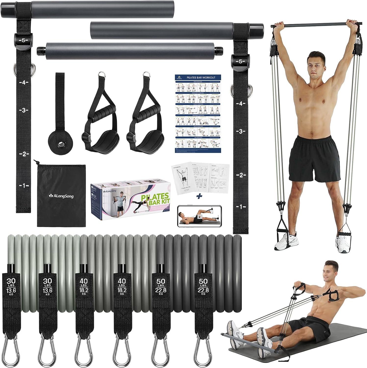 ALongSong Pilates Bar Kit