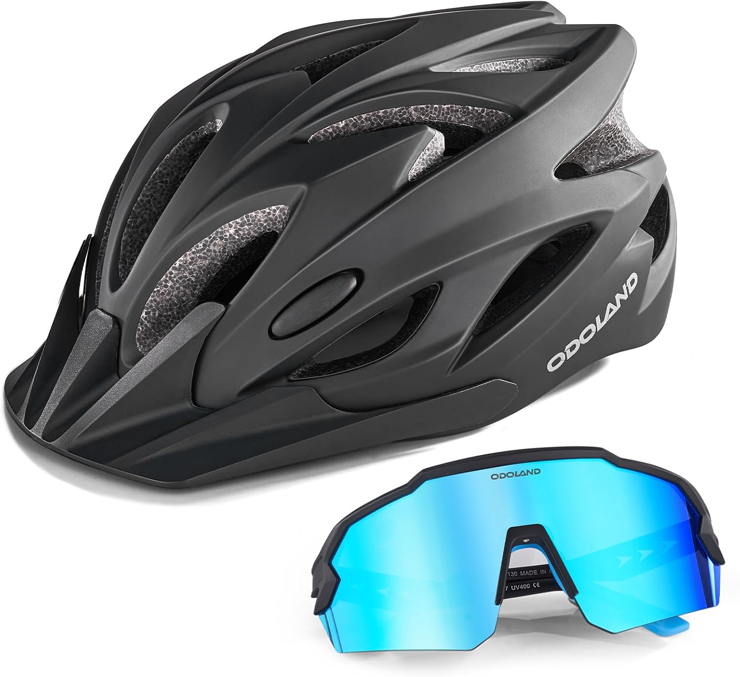 Odoland Helmet & Sunglasses Set