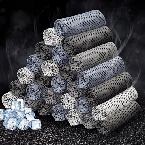Honoson Cooling Towel Bulk - Neck & Face Cool Chilly Towels Microfiber Breathable Sport Sweat Rag for Gym, Yoga, Travel, Camping, Running, Outdoor
