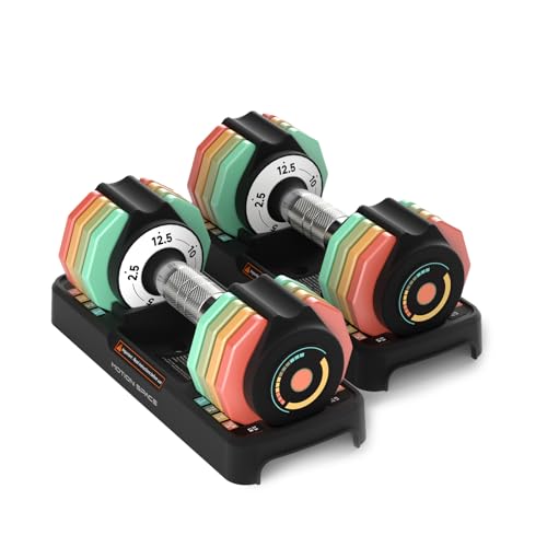 Motion Space Adjustable Dumbbells Set 12.5LB/22.5LB Pair