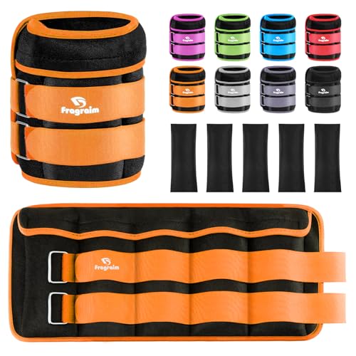 Adjustable Ankle Weights 1-3/4/5/6/8/10/12/15/20 LBS Pair with Removable Weight for Jogging, Gymnastics, Aerobics, Physical Therapy