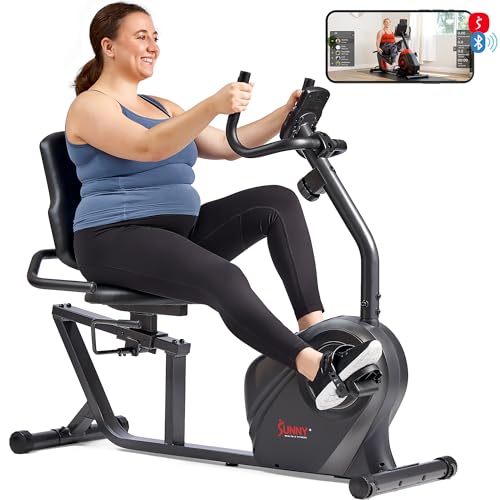 Sunny Health & Fitness Smart Heavy-Duty Recumbent Bike