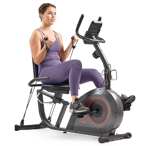 Sunny Health & Fitness Smart Premium Recumbent Bike