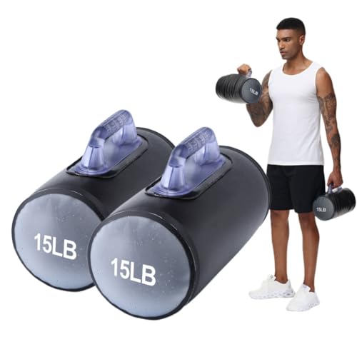 Water Dumbbells, Water Filled Training Dumbbells, Travel Weights Set, Adjustable Weights to 4-30 Lbs/Pair, Portable Gym for Strength Training, Fitness and Shaping