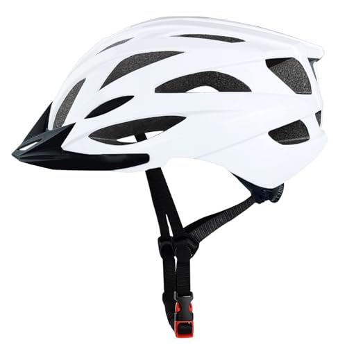 Bike Helmets for Adults, Mountain Bike Helmets for Men with Visor, Adjustable Fit Bicycle Helmet for Women, Road Recreational Cycling Helmet with Chin Strap
