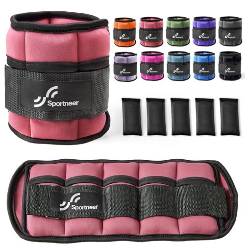 Sportneer Adjustable Ankle Weights 1 Pair 2 4 6 8 10 Lbs Leg Weight Straps for Women Men (ASIN B0D2X6VHV6)