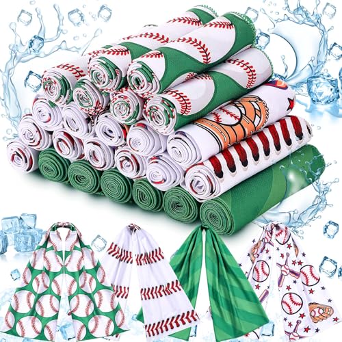 FuWeave 24 Pack Baseball Cooling Towel