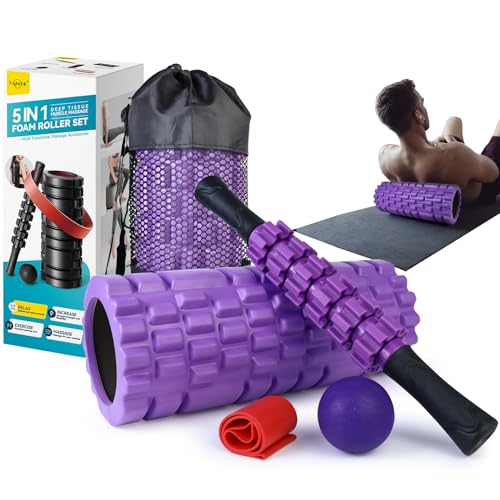 5 in1 Foam Roller Set (Purple)