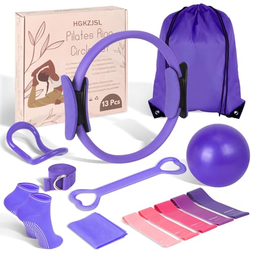HGKZJSL Home Pilates Essentials Kit (Purple)