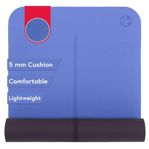 Manduka Begin Yoga Mat 68" - 5mm Cushioning | Comfortable, Lightweight & Reversible with Alignment Stripe | Budget-Friendly | 68 x 24 inches