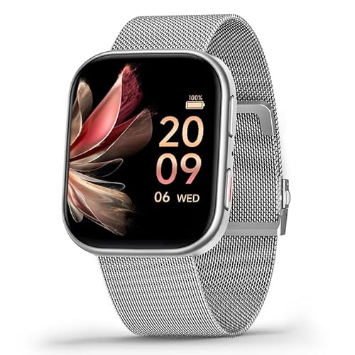 FITVII Health & Fitness Tracker (Answer/Make Calls), Smart Watch with 24/7 Heart Rate and Blood Pressure, Sleep Tracking, Blood Oxygen Monitor, 120+ Sport Modes Activity Tracker for Women Men