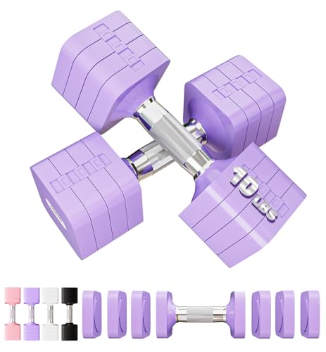 15LB 20LB 40LB 50LB Adjustable Dumbbell Set Free Weights Dumbbells Set for Women Men Hand Weights Sets Adjust Dumbbell Weight Sets for Home Gym Exercise Workout Strength Training Equipments