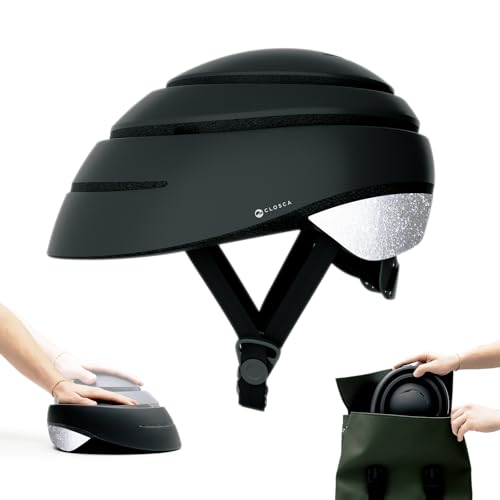 CLOSCA. Folding Helmet. Adult Bicycle Helmet. Bike Helmet and Electric Scooter Helmet. Commuter Helmet. Collapsible Helmet. Helmet for Women and Helmet for Men