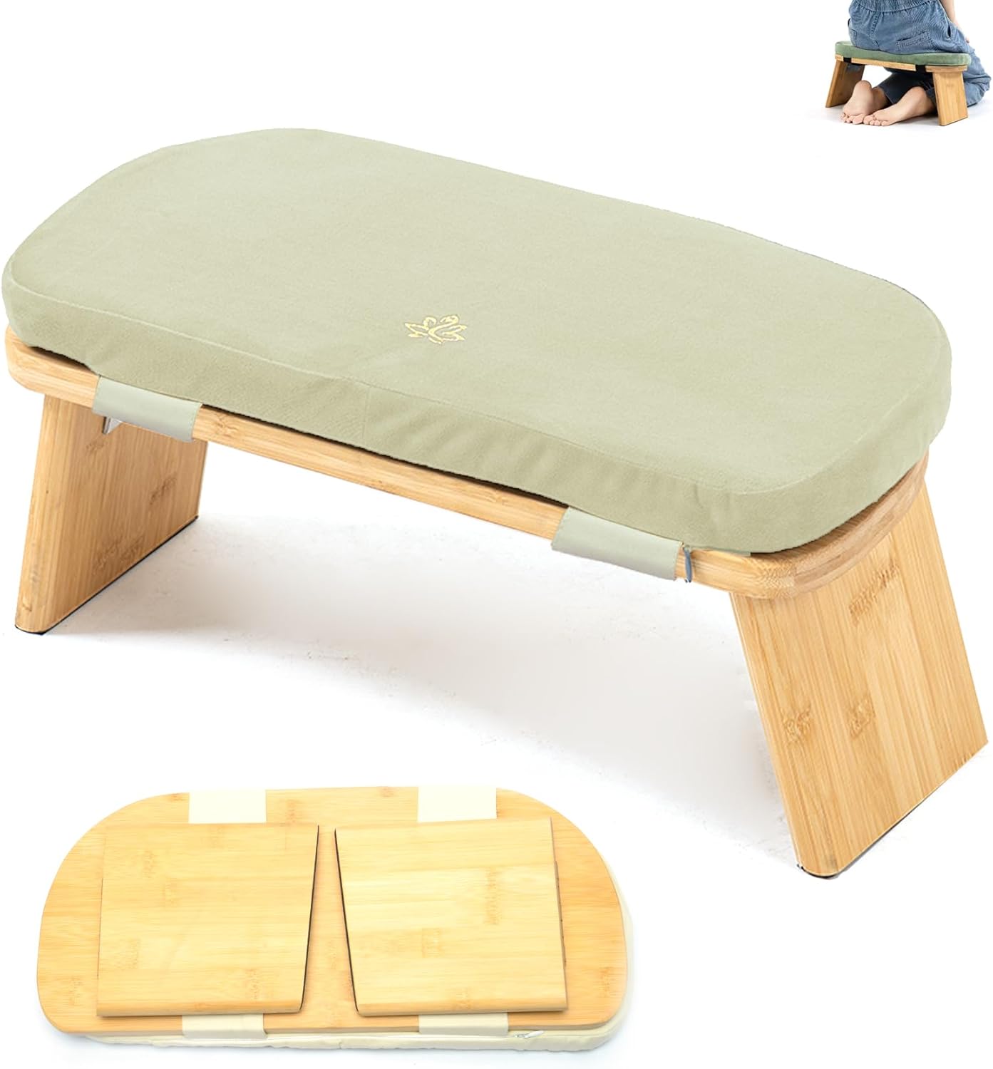 Estleys Bamboo Meditation Bench (Beige)