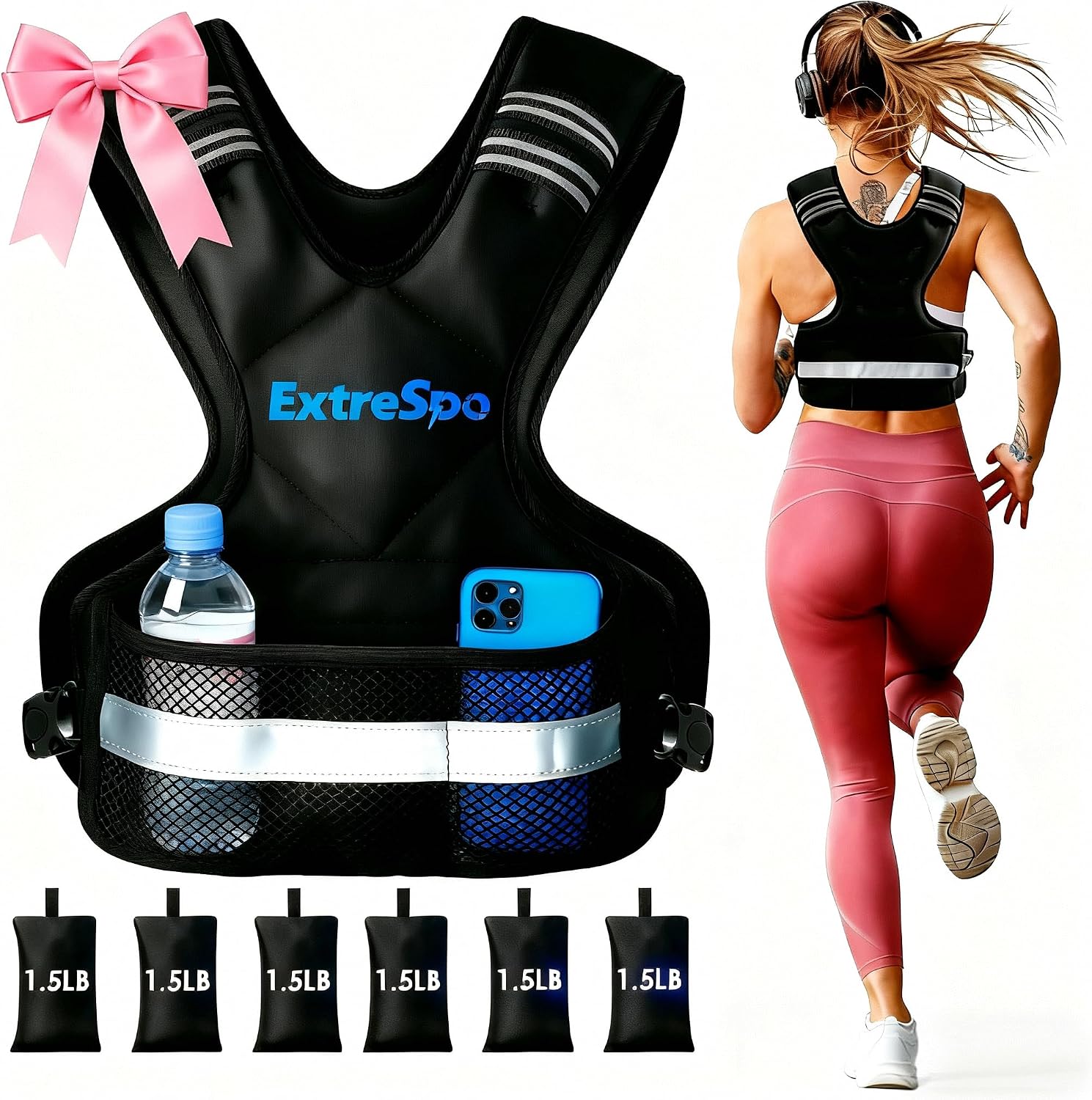 Adjustable Weighted Vest for Women and Men