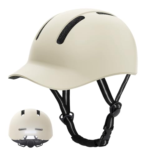 Shinmax Adult Bike Helmet for Men & Women - Lightweight Adjustable Baseball Cap Style Cycling Helmet with Reflective Strip, Perfect for Urban Commuter & Road Biking
