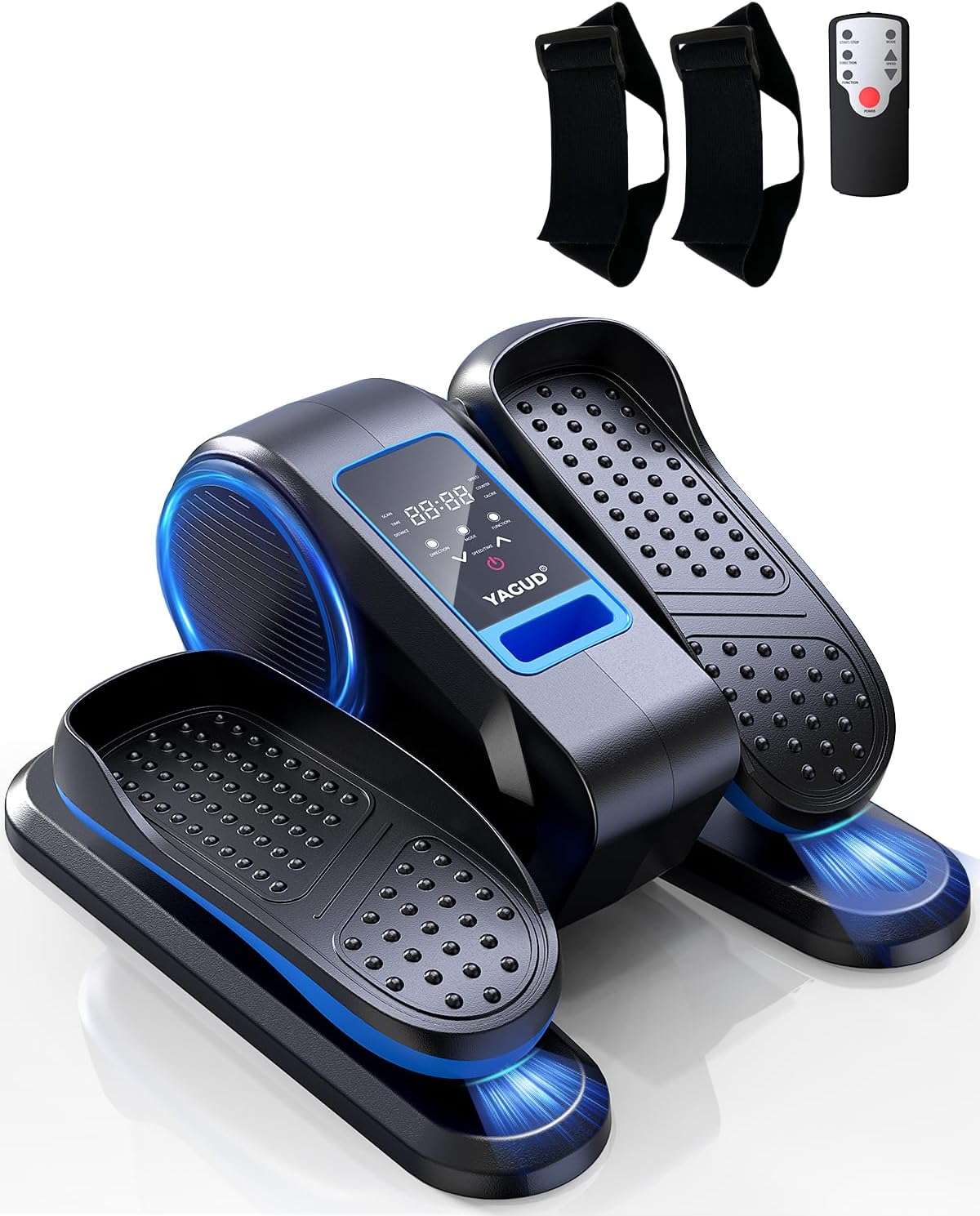 Under Desk Machine, Electric Leg Exerciser for Senior, 13 Adjustable Speeds Quiet and Portable Seated Pedal Exerciser for Training with Remote Control