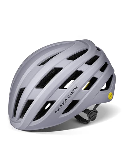 OutdoorMaster MIPS Bike Helmet for Adults-Two Removable Liners & Ventilation in Multi-Environment - Road Bicycle Helmets in Mountain, Motorway for Youth & Adult