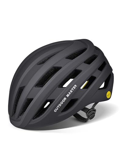 OutdoorMaster MIPS Bike Helmet for Adults-Two Removable Liners & Ventilation in Multi-Environment - Road Bicycle Helmets in Mountain, Motorway for Youth & Adult
