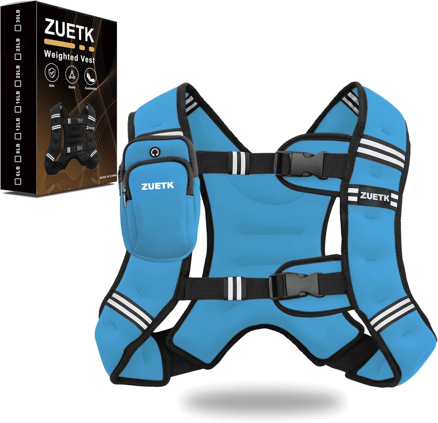 Weighted Vest, 6–30lb (ZUETK)