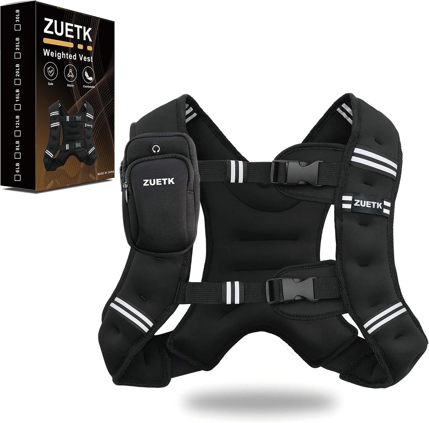 ZUETK Weighted Vest (6–30lb)