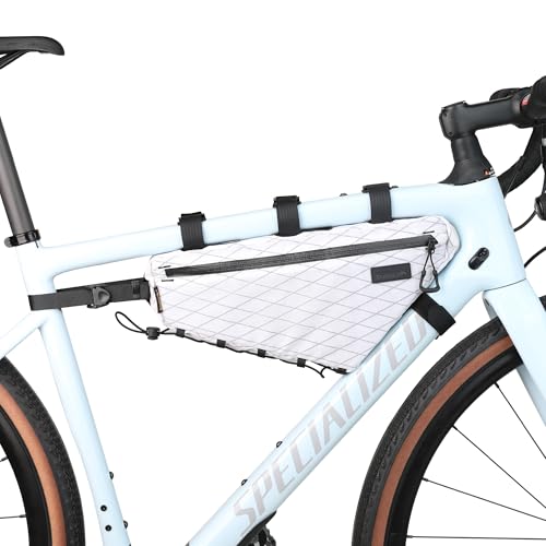 Rhinowalk Bicycle Front Frame Bag Bike Under Top Tube Triangle Bag Lightweight 1.7L Cycling Accessories Nylon Pack Pouch for Mountain Road Bike