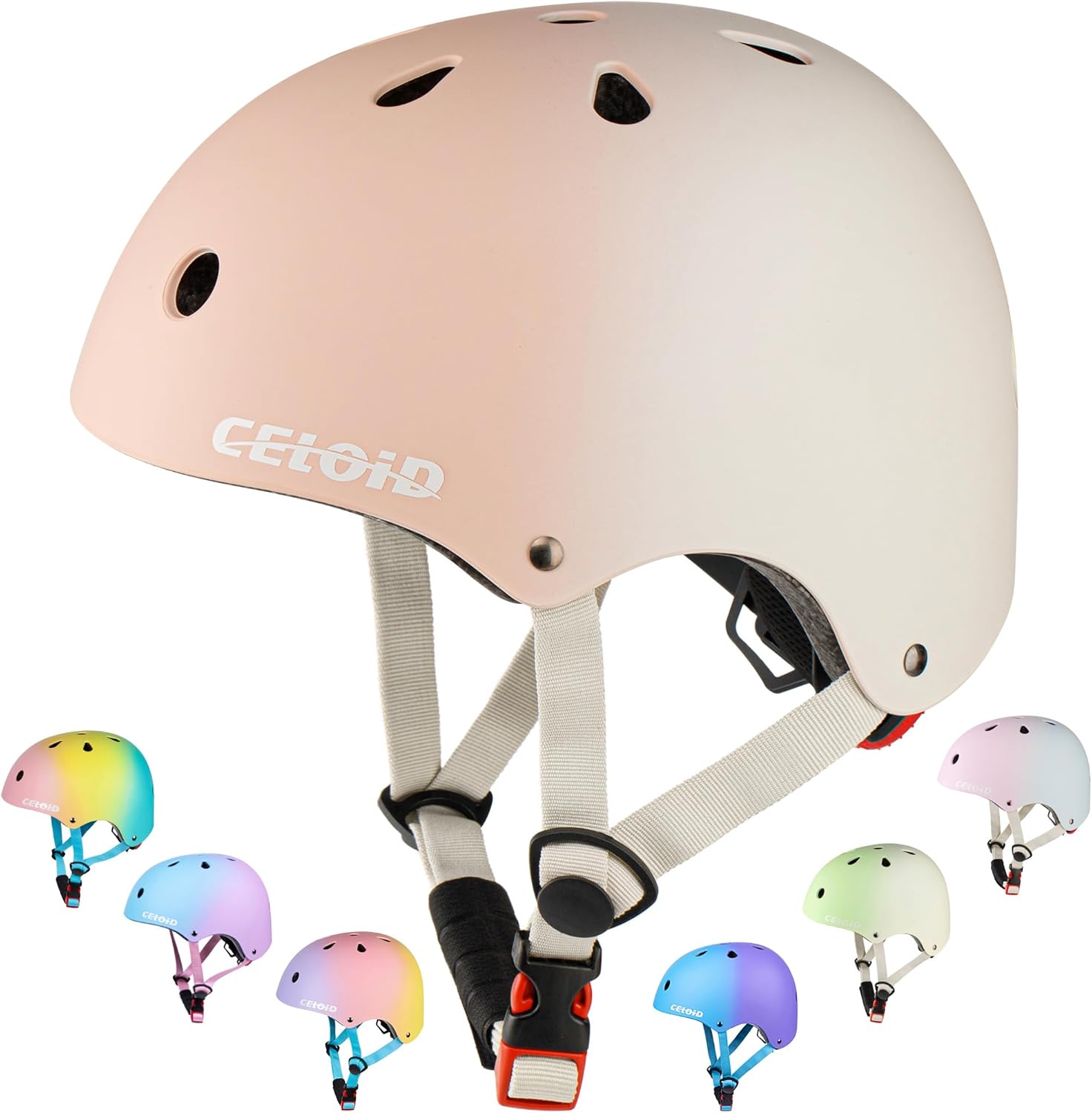 Kids Bike Helmet,Toddler Skateboard Helmets for Ages 2-3-5-8-14 Years Boys Girls,Adjustable Multi-Sport Bicycle Skateboarding Football Roller Skating Scooter Rollerblade Balance Bike Helmet