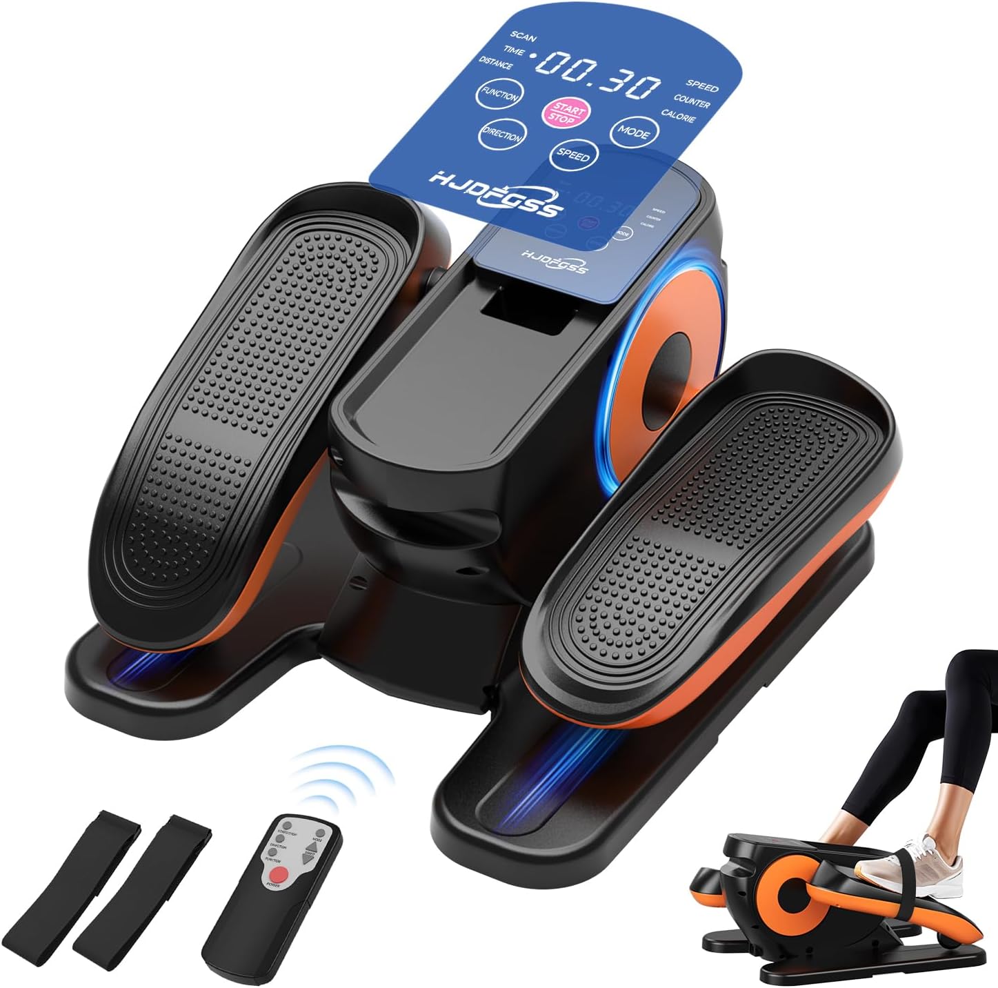 HJDFGSS Under Desk Elliptical
