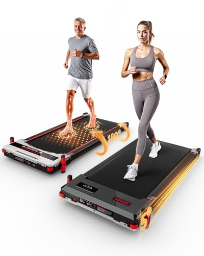 Walking Pad Treadmill, Anylife Incline Walking Pads Under Desk 265lb Capacity, 2.5HP Portable Treadmills for Home, Compact Treadmill Small Running Pad with LED Display, Remote Control