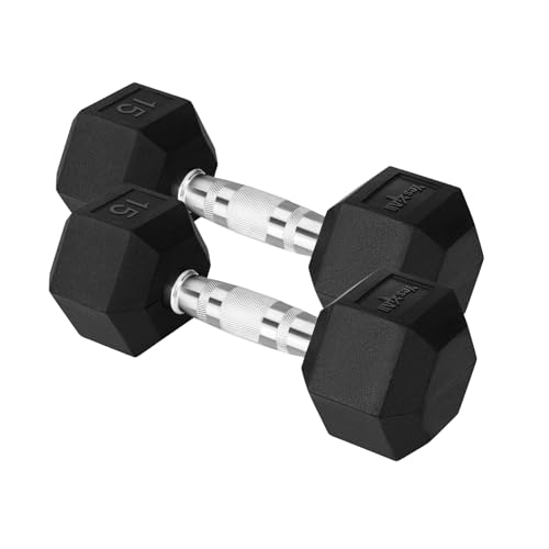 Yes4All Rubber Hex Dumbbells