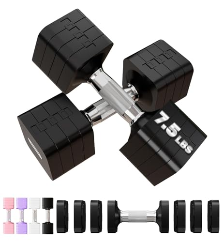 15LB 20LB 40LB 50LB Adjustable Dumbbell Set Free Weights Dumbbells Set for Women Men Hand Weights Sets Adjust Dumbbell Weight Sets for Home Gym Exercise Workout Strength Training Equipments