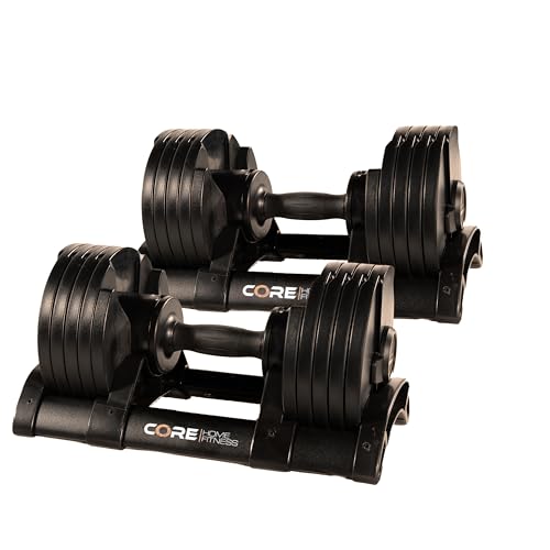 Core Fitness Adjustable Dumbbell Weight Set by Affordable Dumbbells